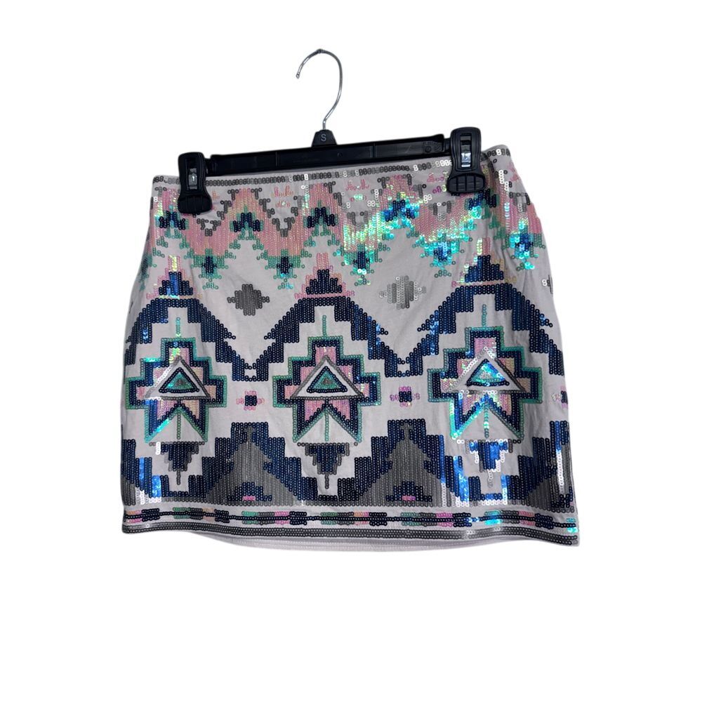 Express Sequin Skirt Multicolor Women's Size XS